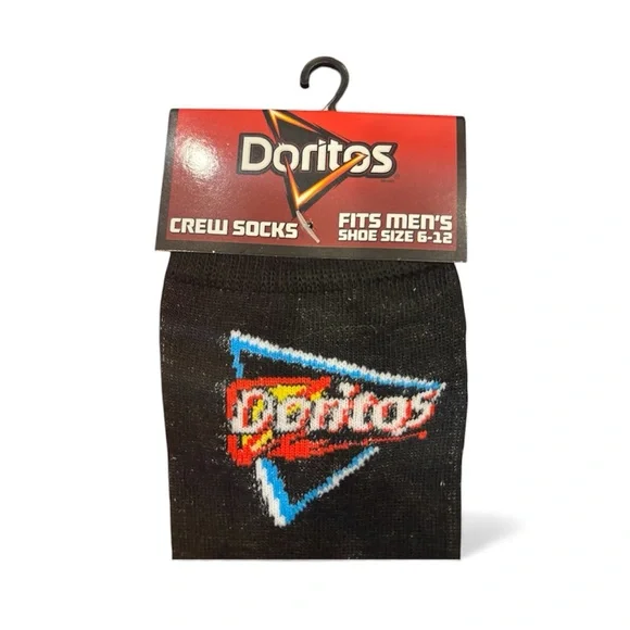Bagel Bites and Doritos Crew Socks Set - Red and Black - Picture 2 of 4